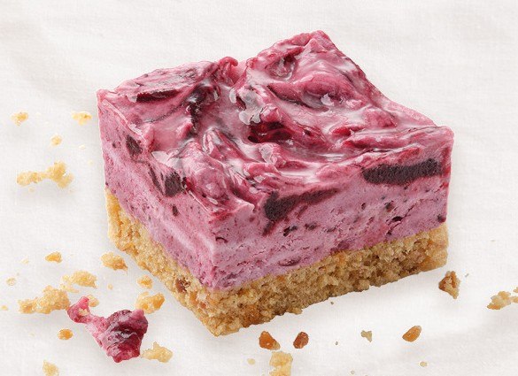 Cheesecake-Cassis-Schnitte